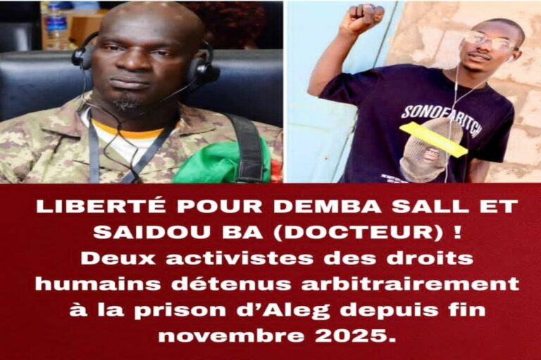 Mauritanie: Demba Sall et son codétenu Docteur Ba ont été enlevés sur la route de Bababé